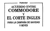 Commodore 64 Promocion Navidad El Corte ingles